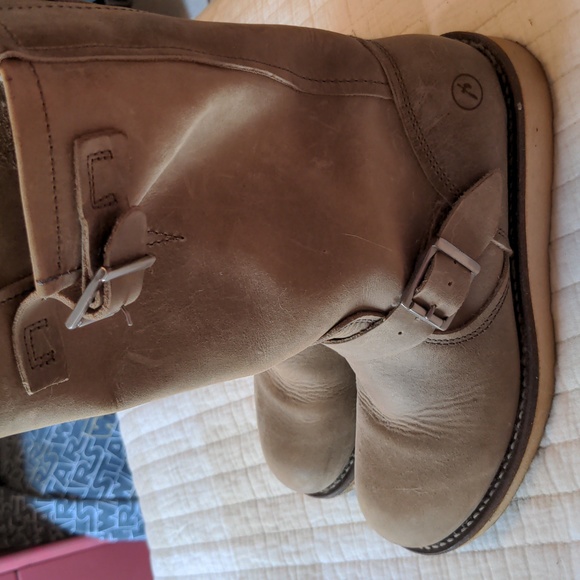 Bronx Leather Rustic Motorcycle Boots Size 38 or 7.5 - Picture 3 of 8